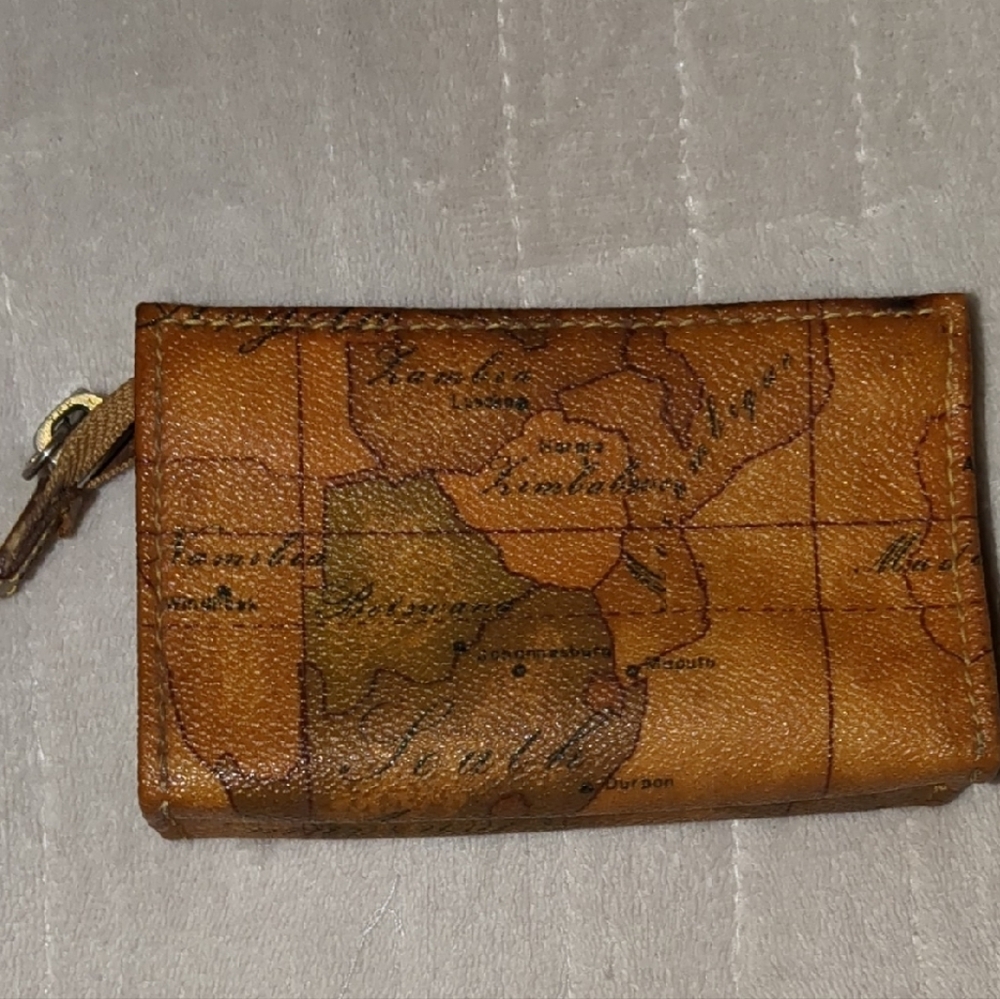 ✨RARE ALVIERO MARTINI ✨ 1A CLASSE Leather Wallet/coin purse with Zipper